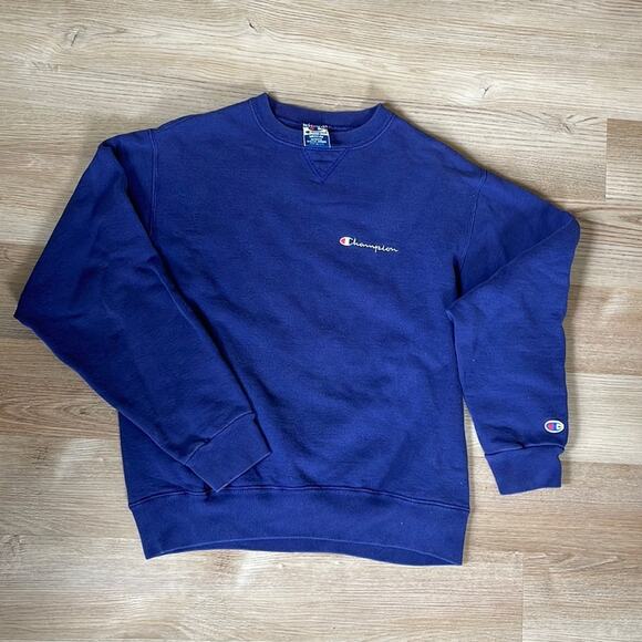 Vintage 90s Champion Blue Tag Logo crewneck sweatshirt - Picture 1 of 7